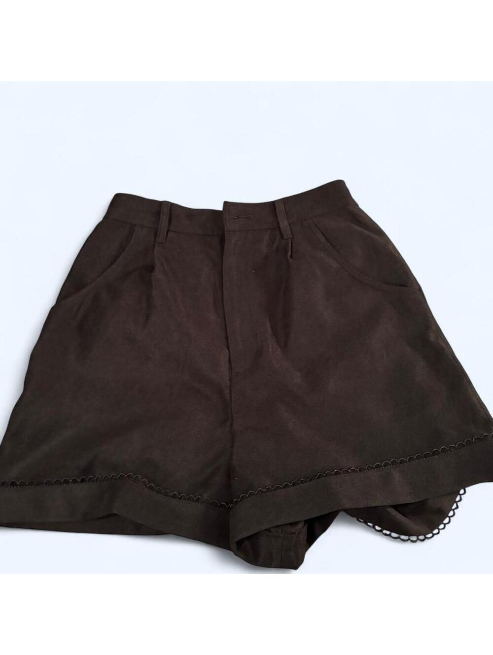 Secret Honey Women's Brown and Black Shorts